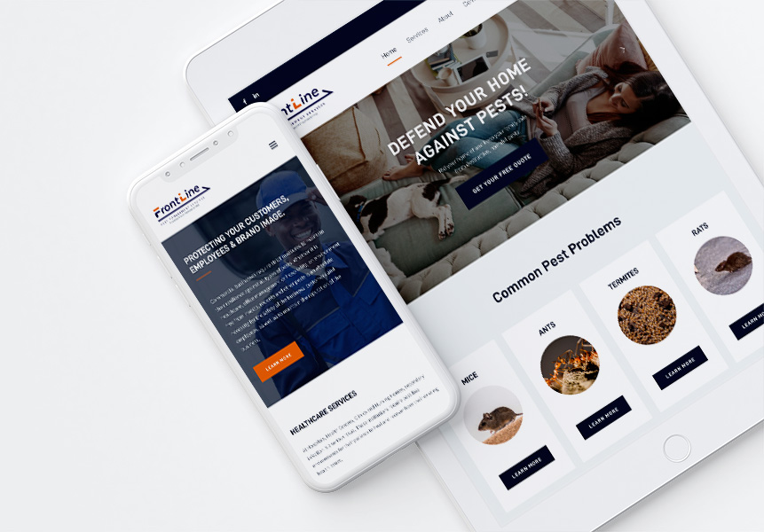 FrontLine Pest Management Services Website Thumbnail